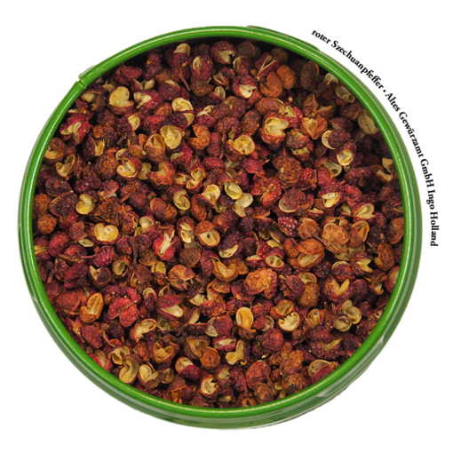 Roter Szechuanpfeffer, geöffnet, China